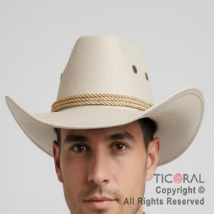 SOMBRERO COWBOY AUSTRALIANO BEIGE x 1